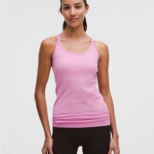 Lululemon Ebb To Street Tank Size 4 Medium Pink Frosting | Pink Blossom